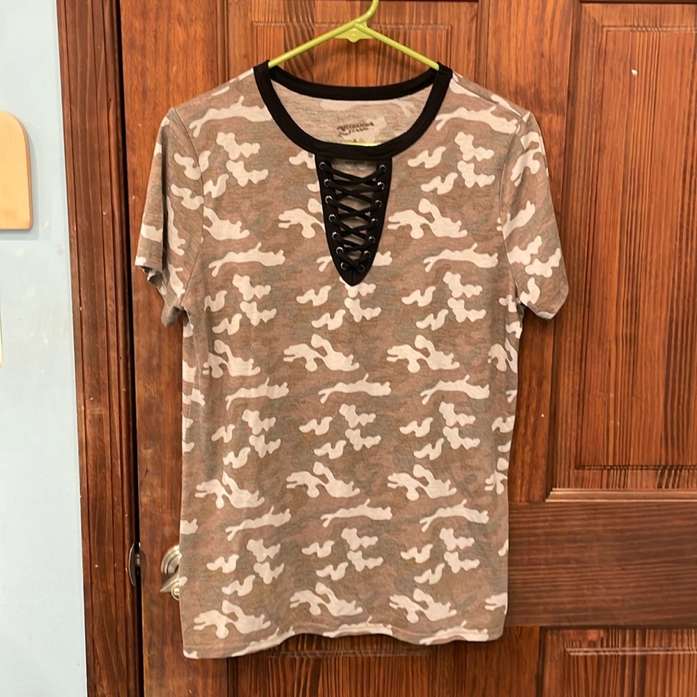 Ladies dressy Camo Tshirt